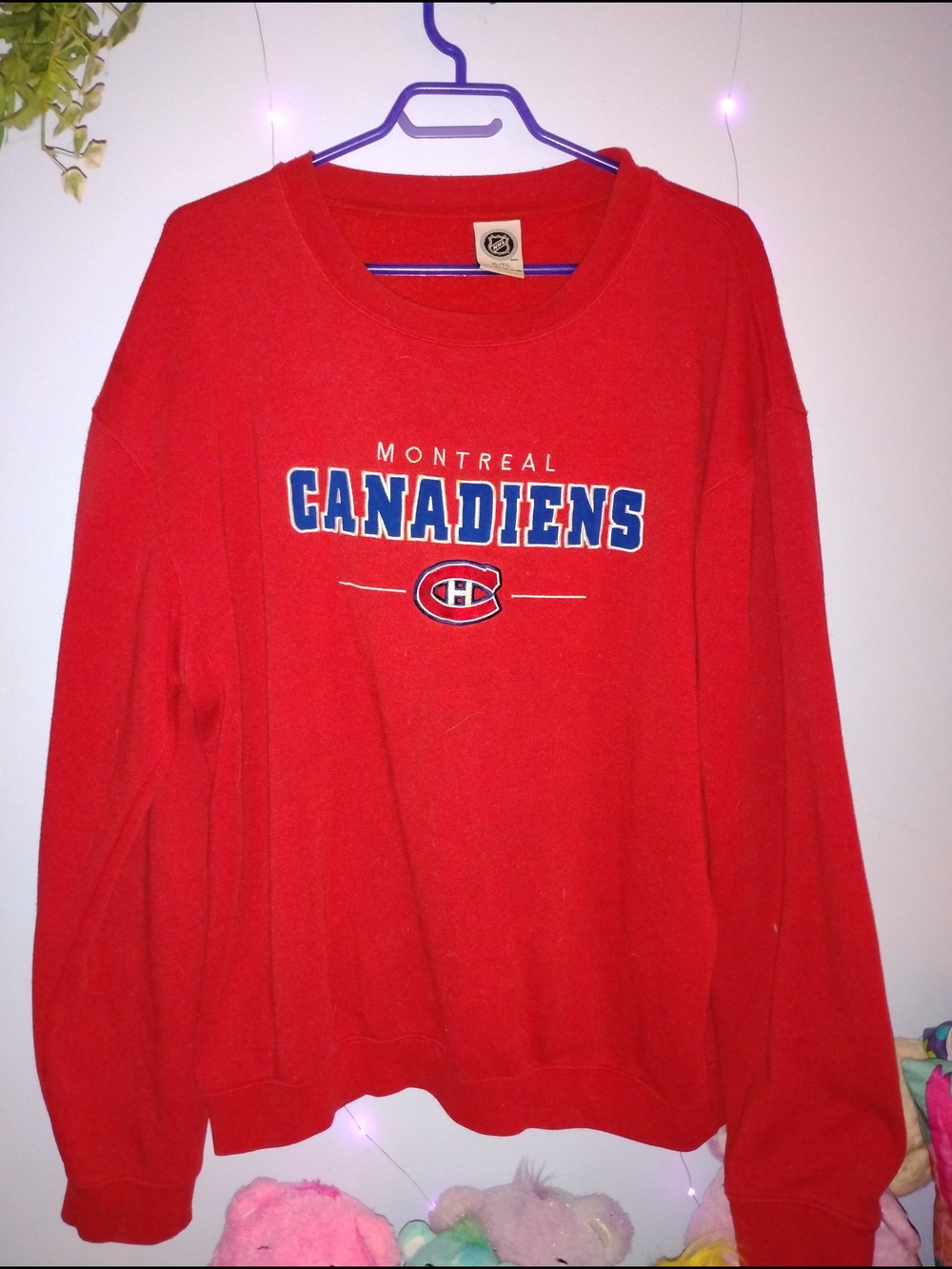 Vintage 90s NHL Montreal Canadiens Red Crewneck Sweatshirt